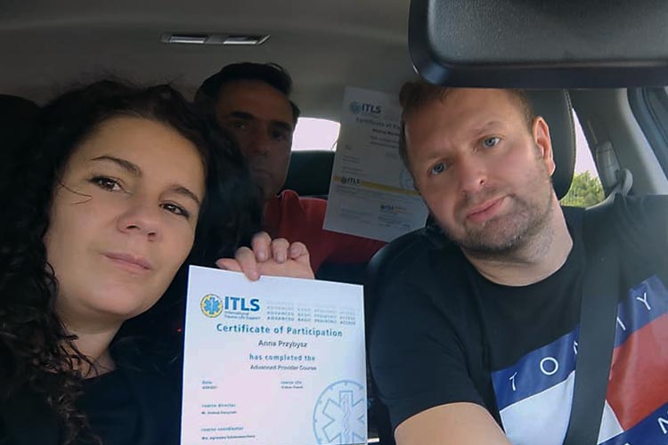 Międzynarodowy certyfikat ITLS - TRS Artur Mądracki