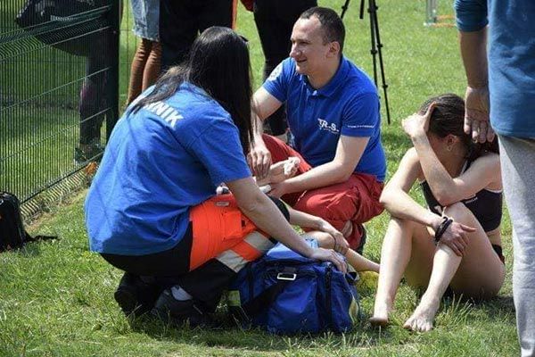 Młodzieżowe Mistrzostwa Polski w Lekkoatletyce - obstawa medyczna - TRS Artur Mądracki